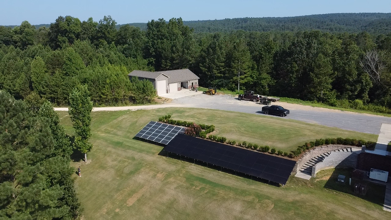 Ground mounted solar PV system