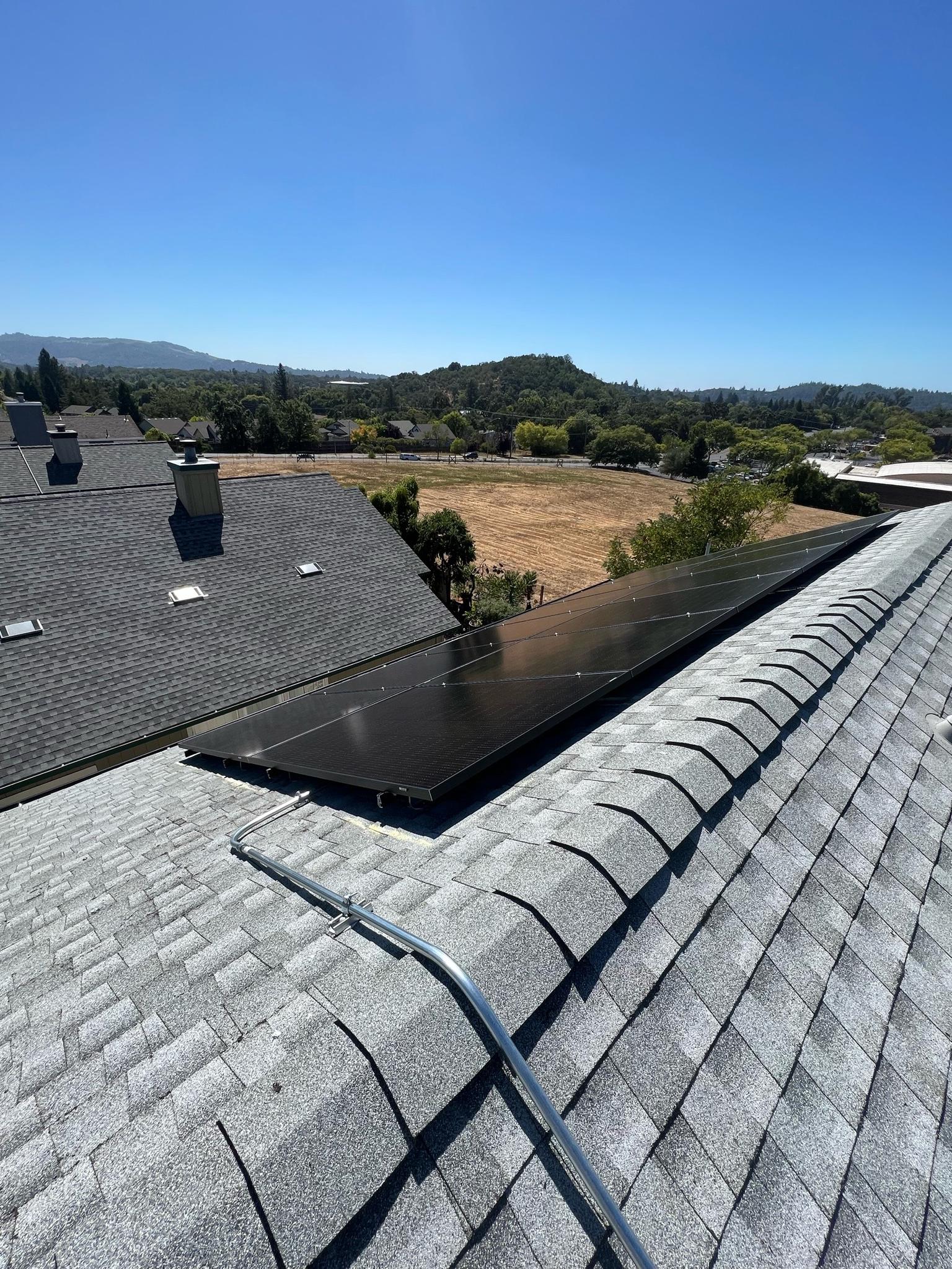 New GAF roof with Solar