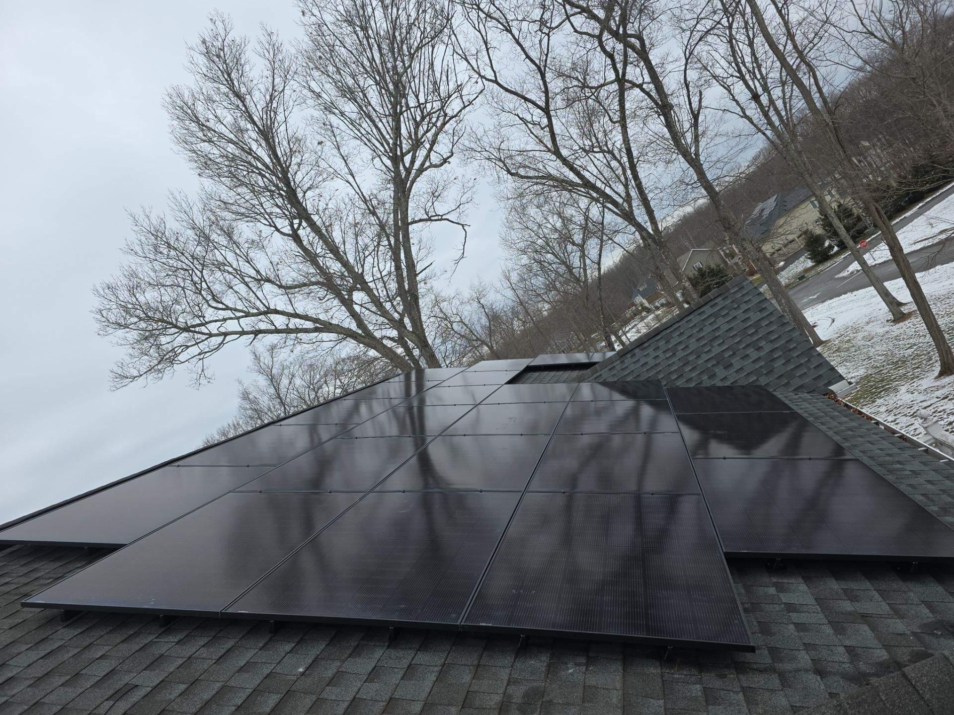 Tricky roof ended up with a clean install