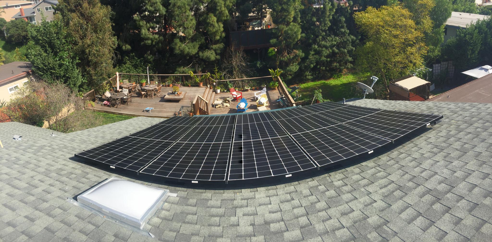 3.8kW, (12) LG 320's hybrid system