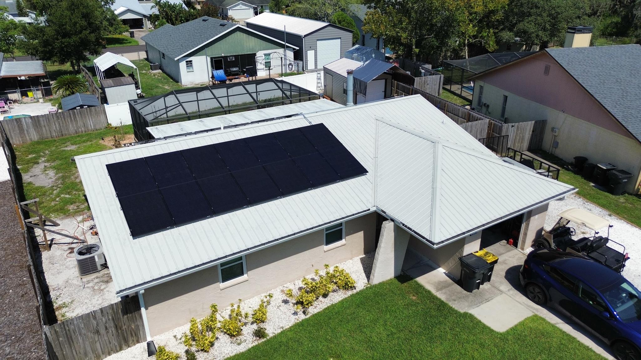 Solar (2) on Metal Roof