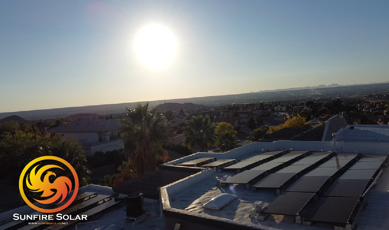 Sun down view on Pearl Ridge El Paso, TX