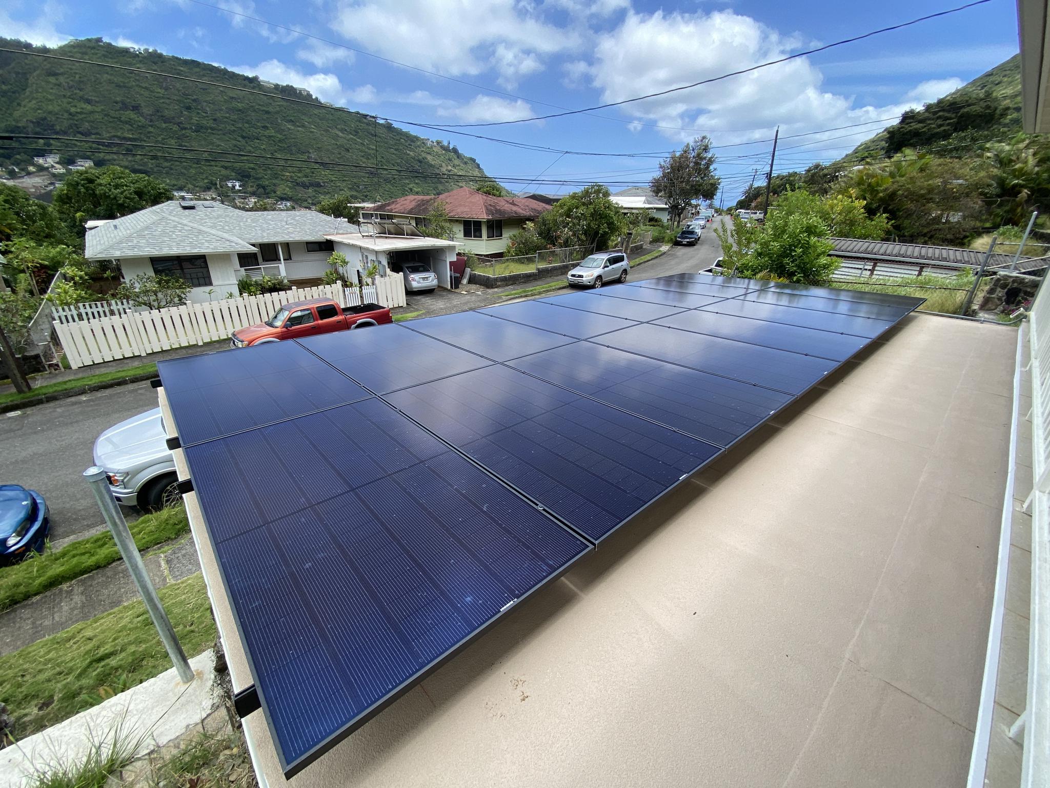 REC 400W Flat Roof Install