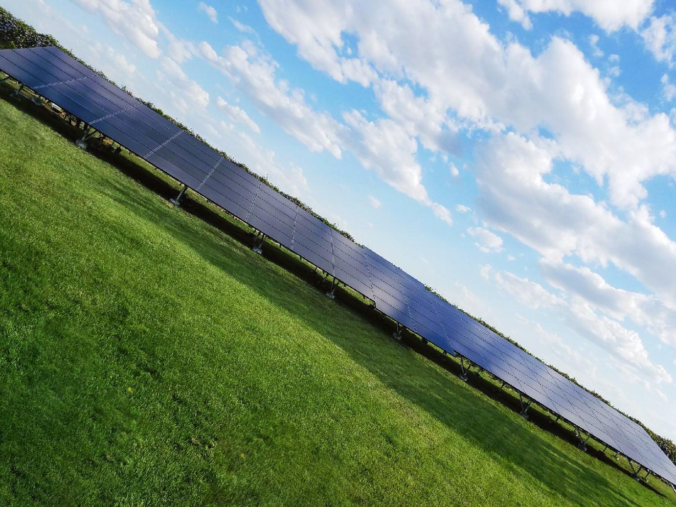 custom ground mount install