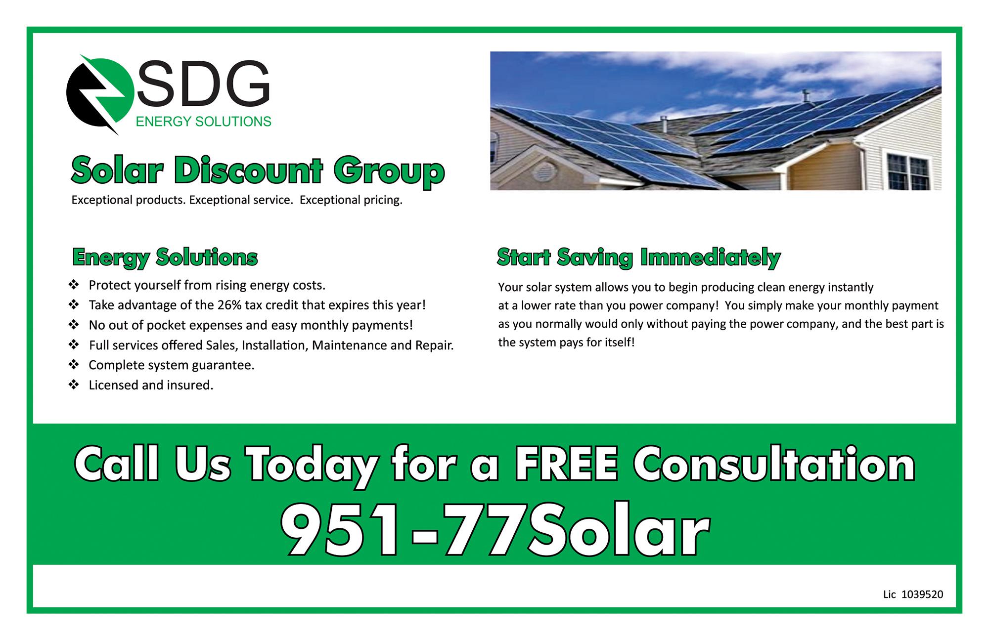 Solar Discount Group Energy Solutions 2022 Profile and Reviews