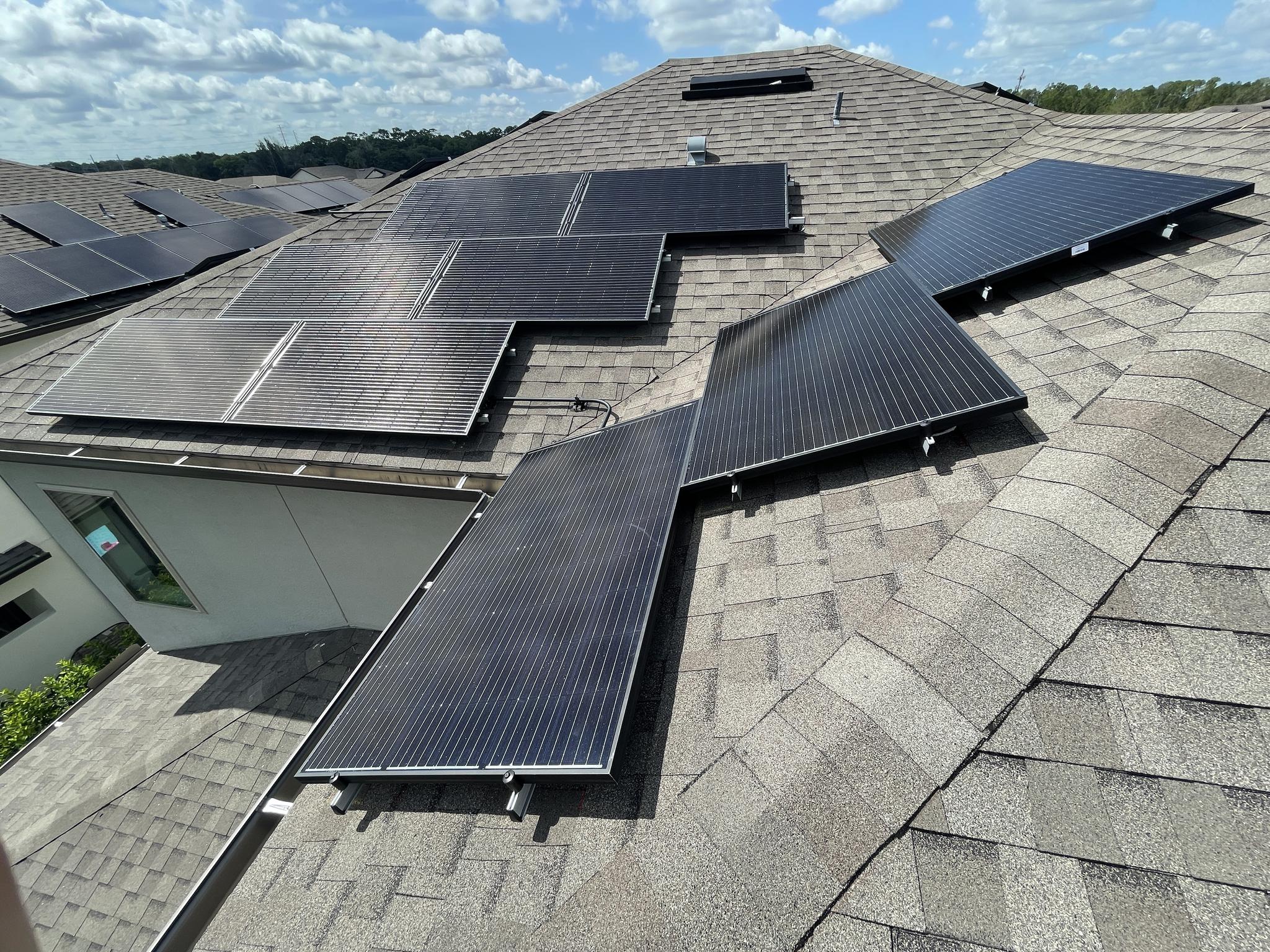 Taking advantage of roof angles.