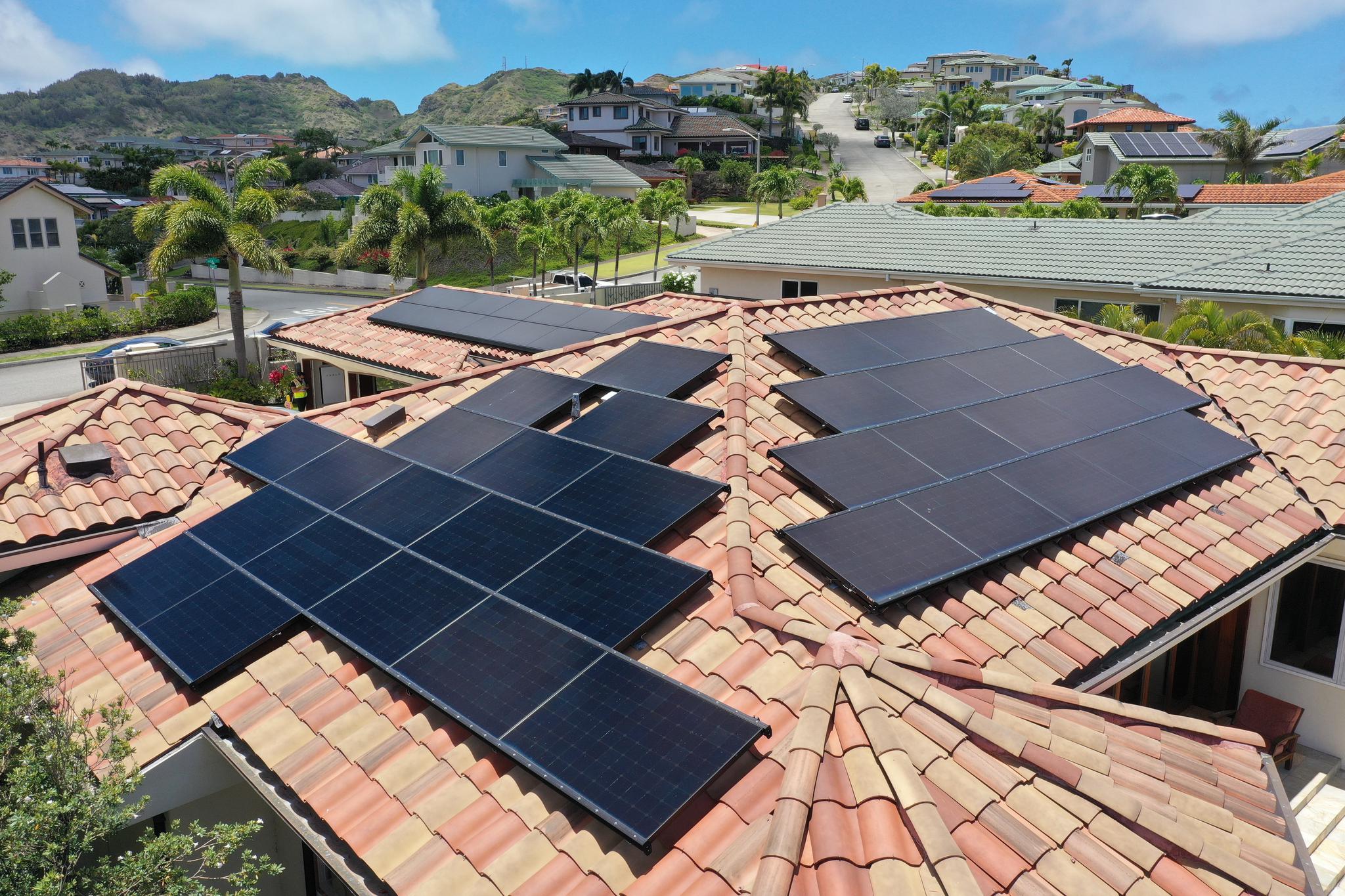Tile Roof - SunPower BLK Panels