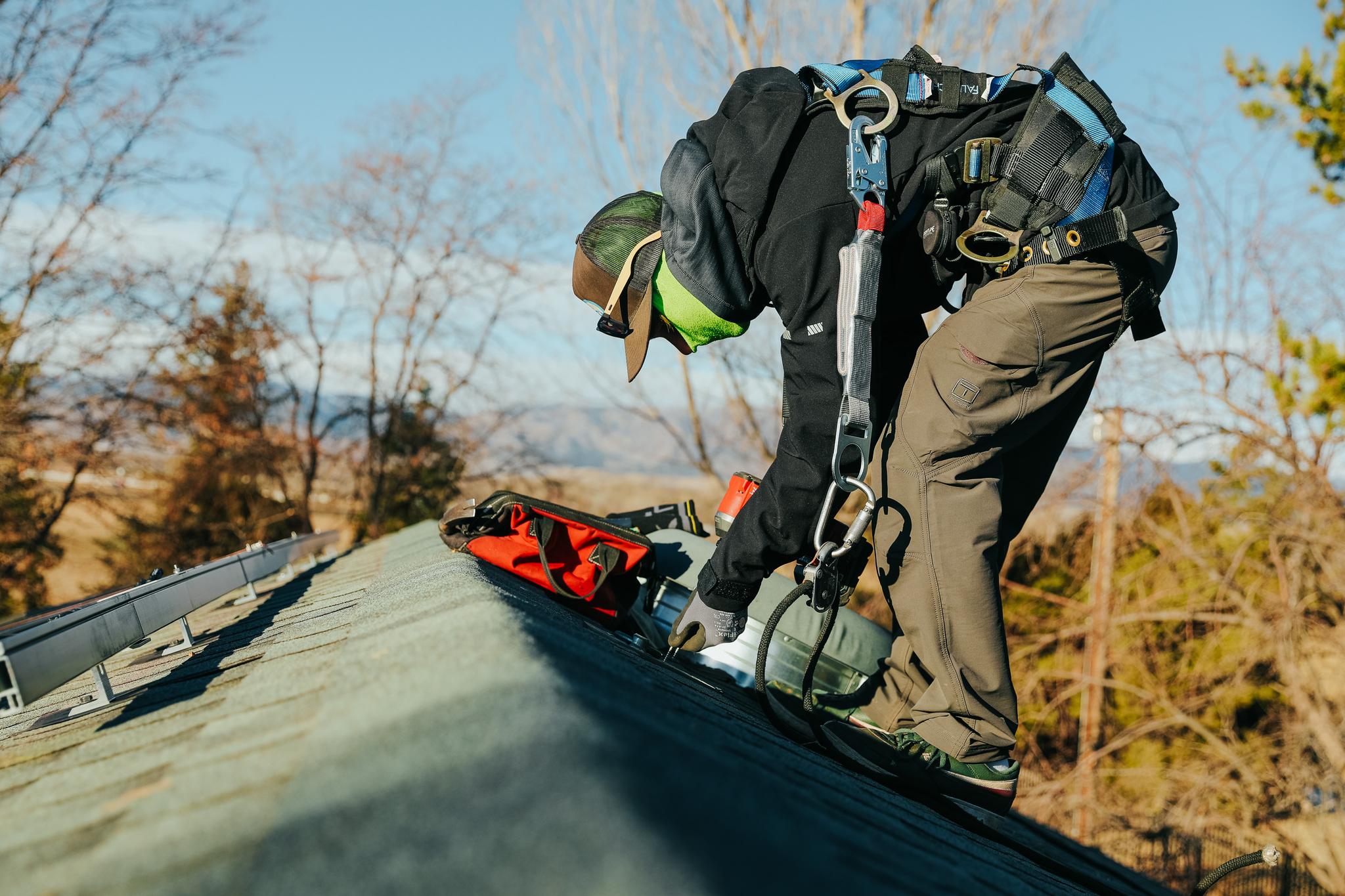 A member of our experienced install team hard at work.