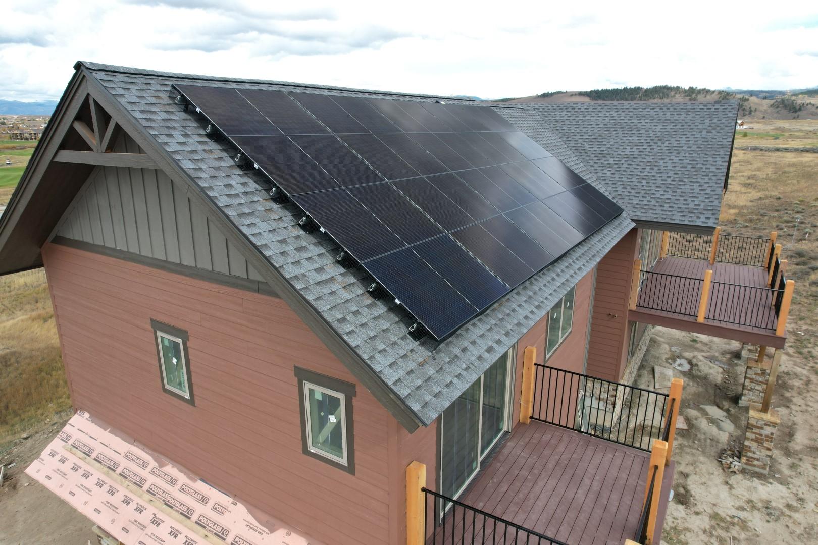 A completed PV install.